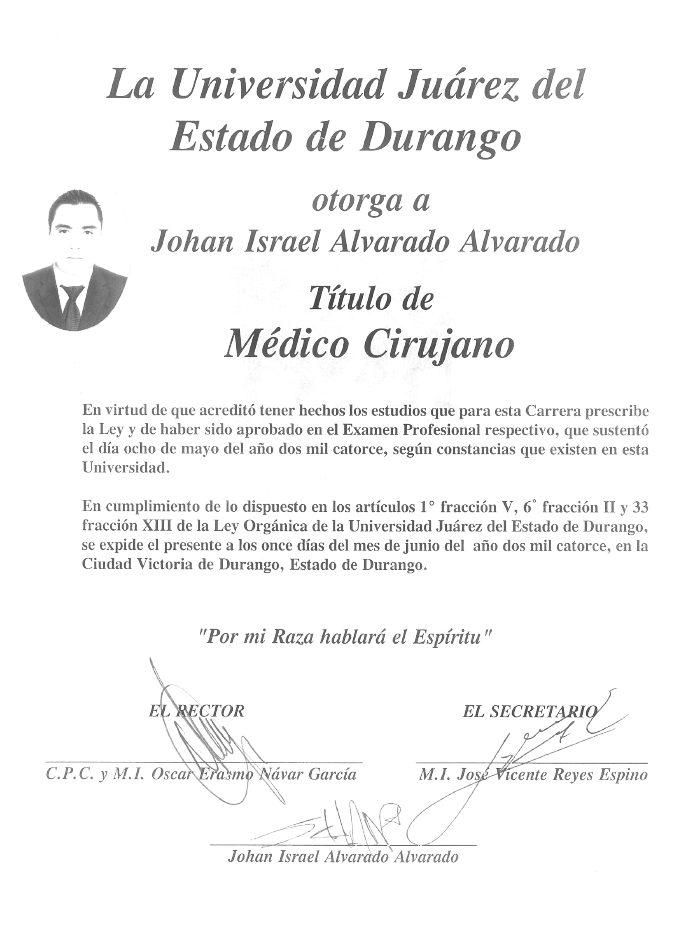 Certificados Urología de Ciudad Juarez