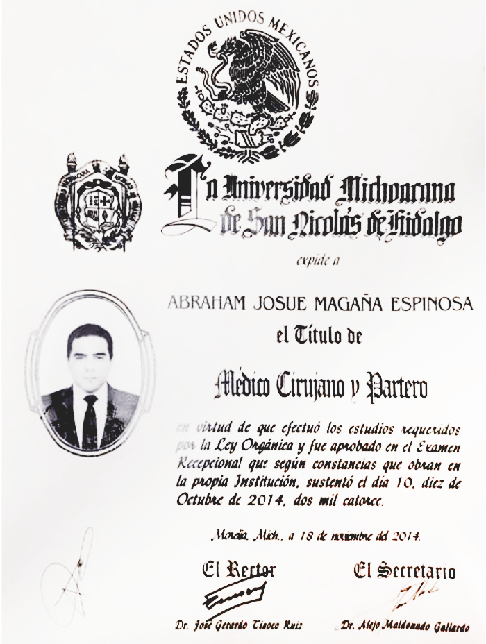 Certificados Urologia de Estado de Mexico