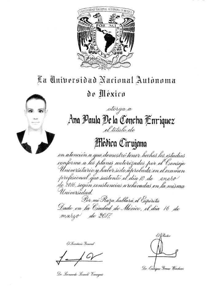 Certificado Rejuvenecimiento de Mérida