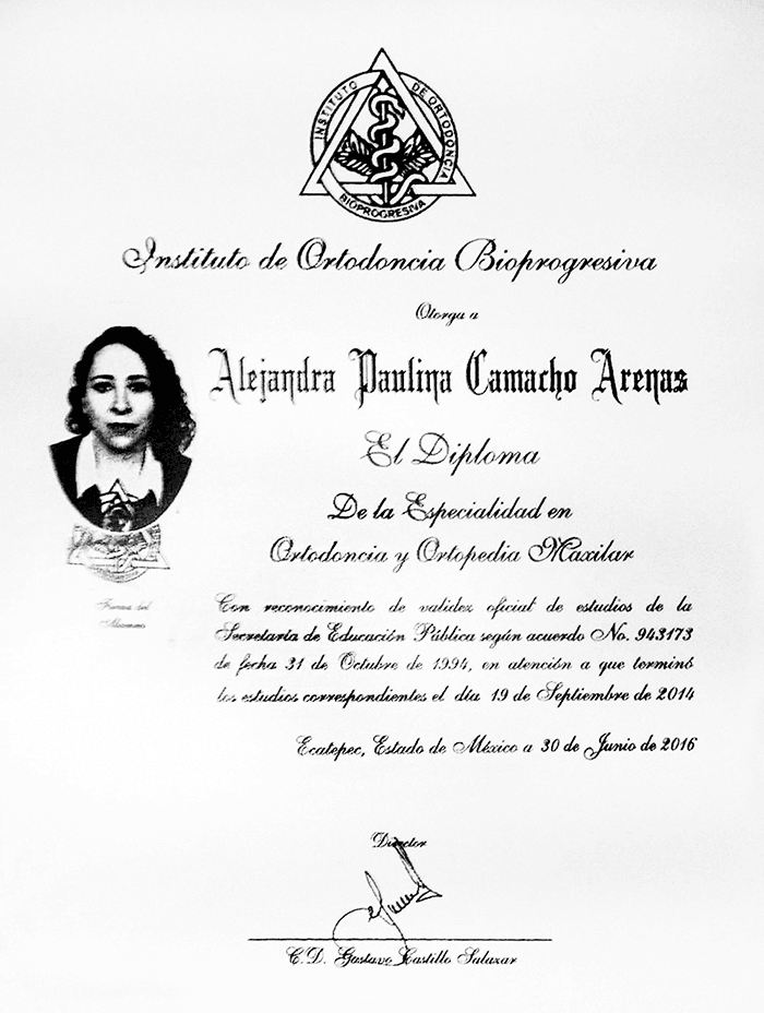 Certificado dentista de Ciudad de Mexico