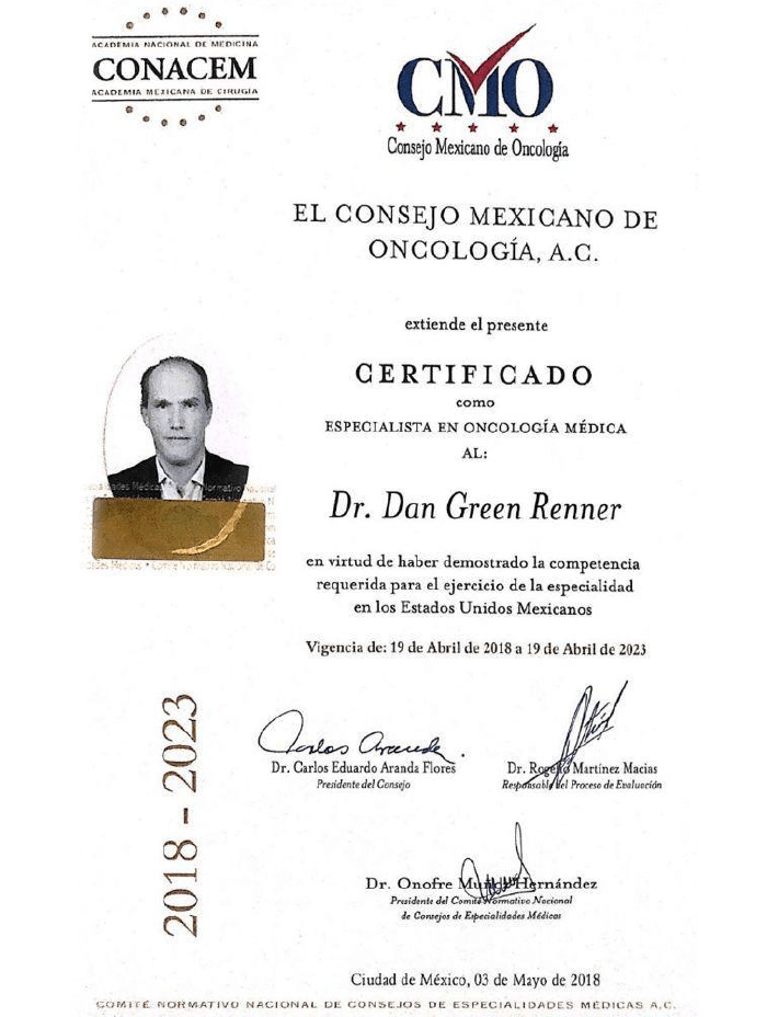 Certificados oncologia de Ciudad de Mexico