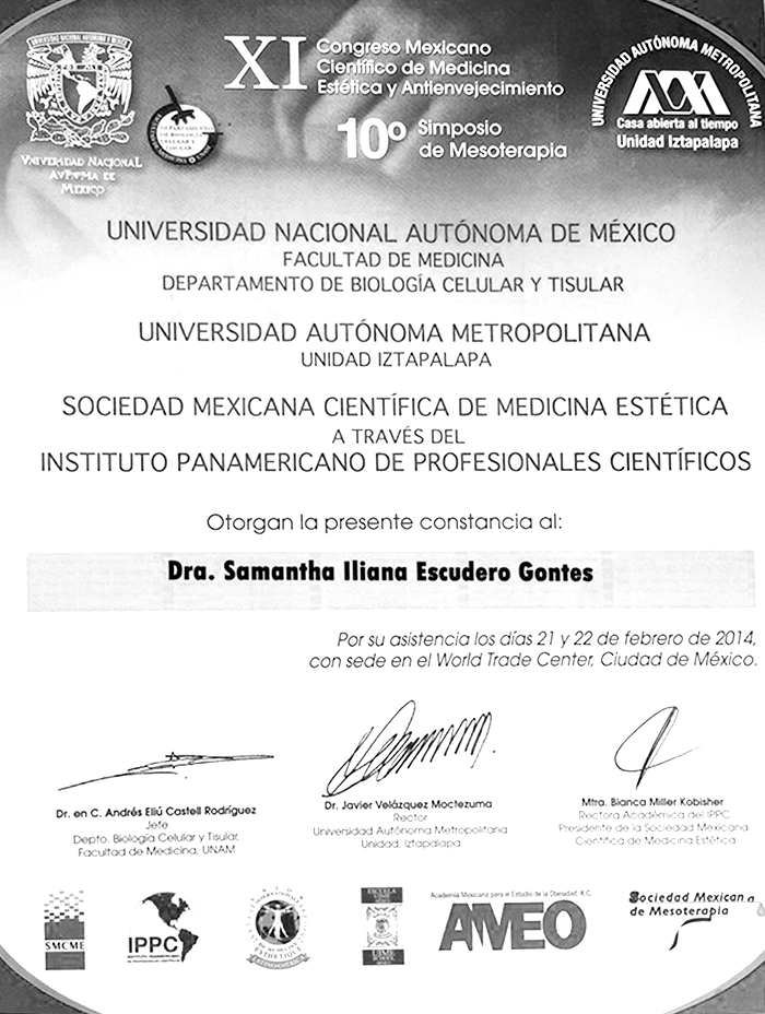 Certificado Rejuvenecimiento de Ciudad de Mexico