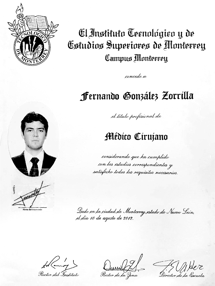 Certificado Bariatra de Monterrey